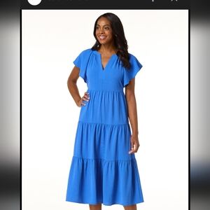 Cato Vibrant Blue Midi Dress